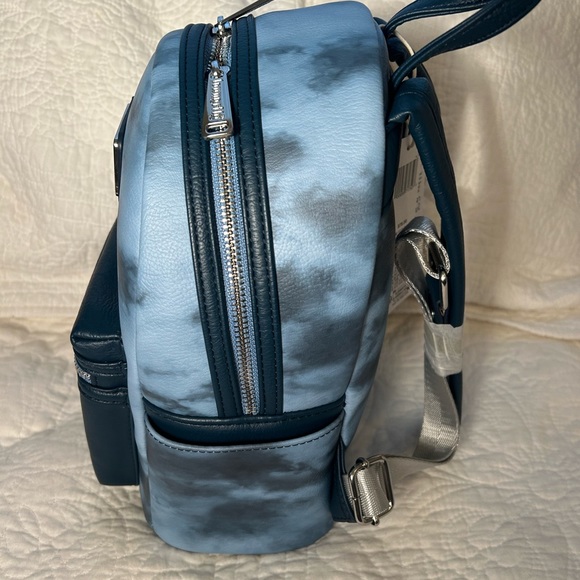 Disney Parks RunDisney Blue Tie Dye Loungefly Backpack  w stickers?NWT Last One main image 7